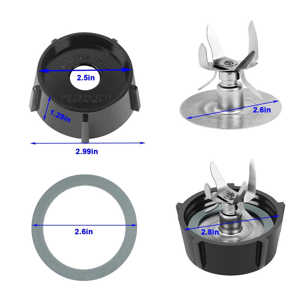 Mixer 6 Blades 5 Teeth Base Set