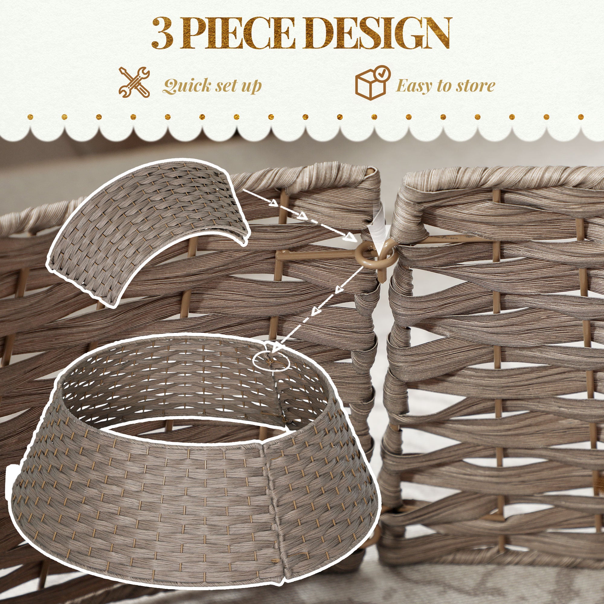 Rustic Christmas Tree Skirt