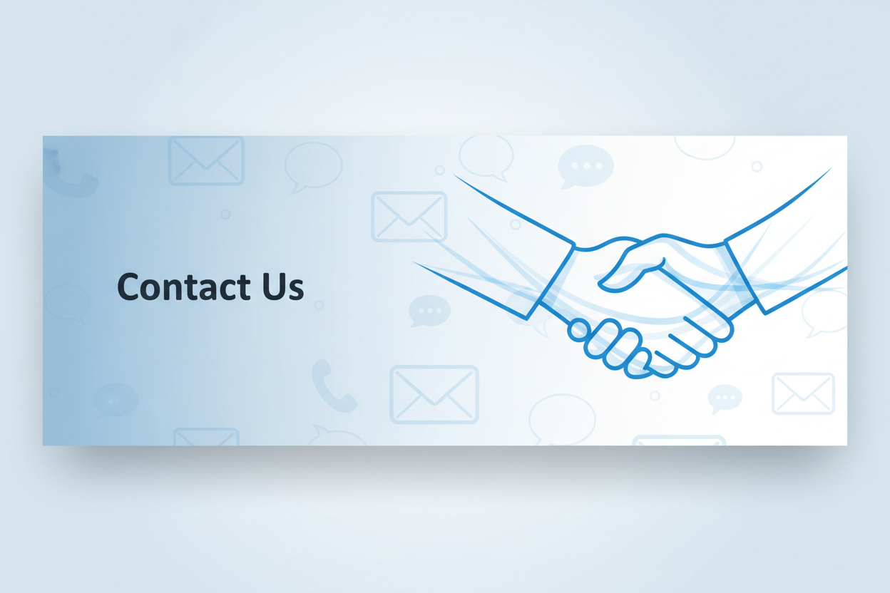 A banner image about CONTACT US page